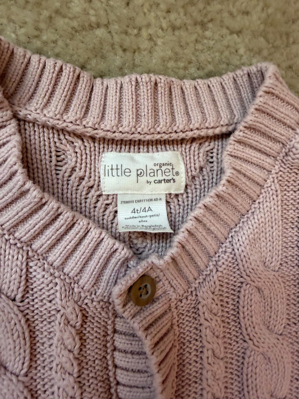 Little Planet by Carters Lot of 3 Girls Sweaters 4T - Picture 7 of 8